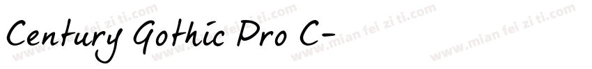 Century Gothic Pro C字体转换